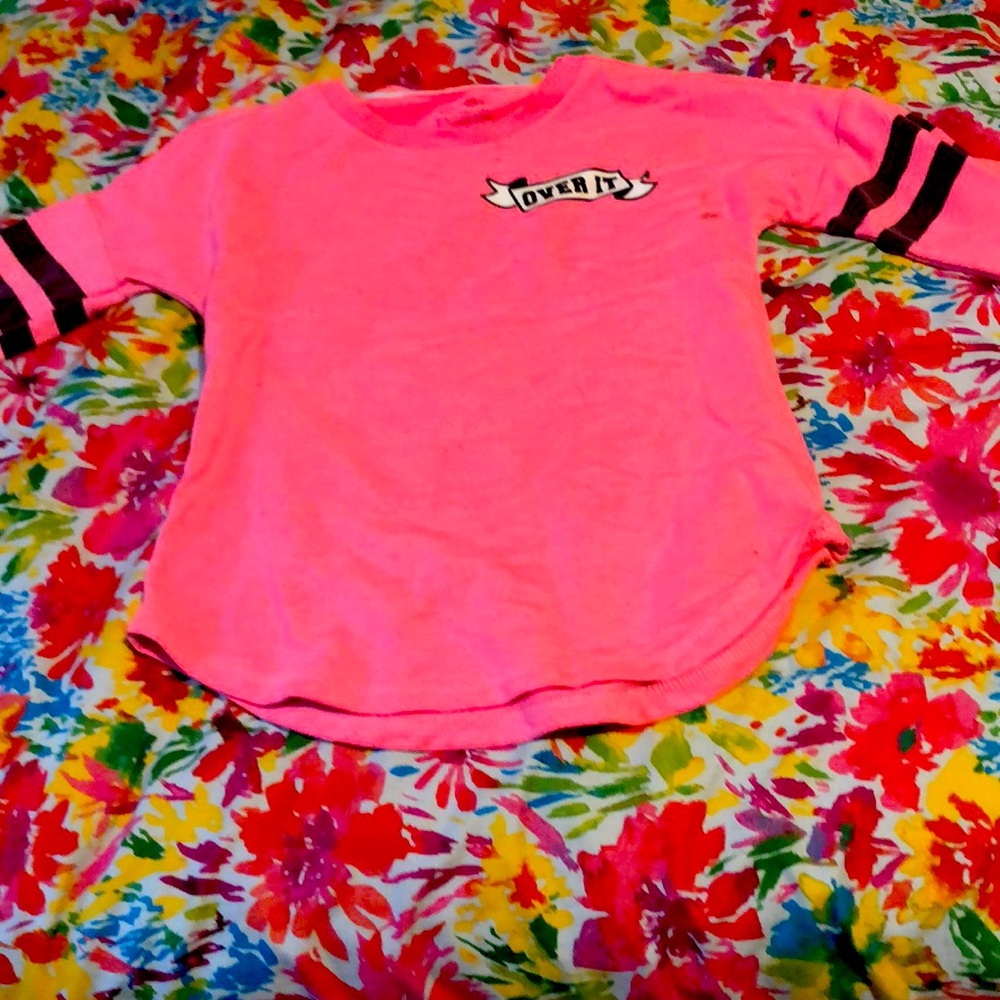 Pink over it long sleeve shirt